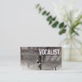 Vocalist, zangeres, preformer, muziek, leerstof visitekaartje (Staand voorkant)