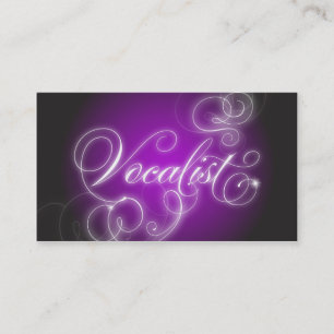 Vocalistisch Visitekaartje Elegant Flourish Glow