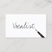 Vocalistisch Visitekaartje voor gratis handschrift (Voorkant)