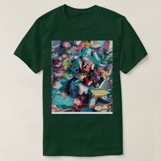 vocaloid Miku T-shirt (Design voorkant)