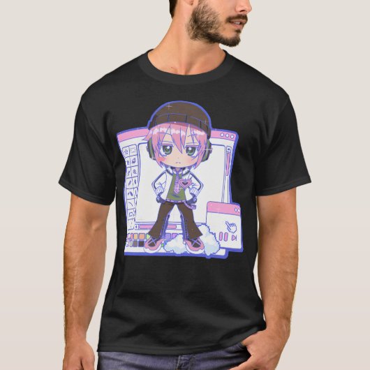 Vocaloid Windows Blue-versie VY2 Roro T-shirt (Voorkant)