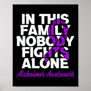 Vocht alleen in deze familie Alzheimerheimer Aware Poster