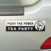 Vocht de macht bumpersticker (Op auto)