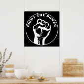 Vocht de macht poster (Keuken)