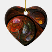 Vochtaansluiting Abstracte kunst hart Ornament (Achterkant)