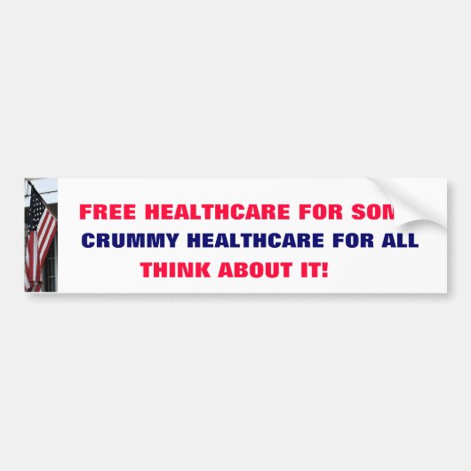 Vochtbalsticker met gratis gezondheidszorg bumpersticker (Voorkant)