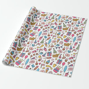 Vochtdagpatroon verpakkingspapier cadeaupapier