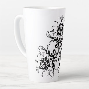 vochtig bloemen latte mok