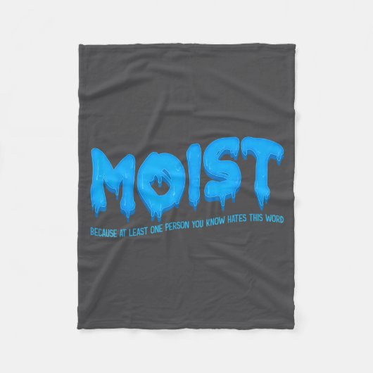 Vochtig Sarcasisch Ongepast & Grappig Schokkend Fleece Deken (Voorkant)