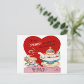 Vochtig Valentijn Feestdagenkaart (Staand voorkant)