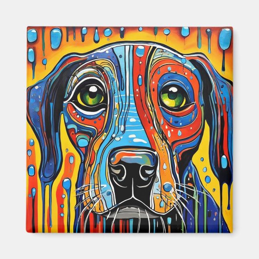 Vochtige Hond Magneet (Voorkant)