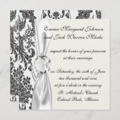 vochtige rozen wit en zwart kaart (Voorkant / Achterkant)