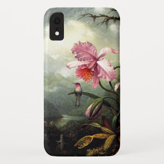 Vochtvogel en orchidee, botanisch kunstwerk Case-Mate iPhone case (Achterkant)