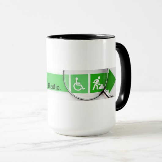 VocRehabRadio-Logo Mok (Voorkant rechts)