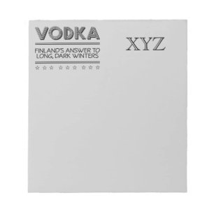 VODKA aangepast notitieblok