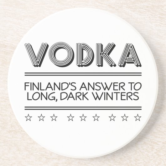 VODKA aangepast onderzetter kleur (Voorkant)