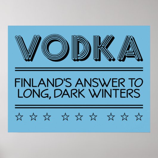 VODKA aangepast poster kleur (Voorkant)