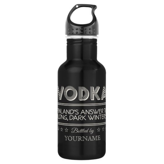 VODKA-aangepast Waterfles (Voorkant)