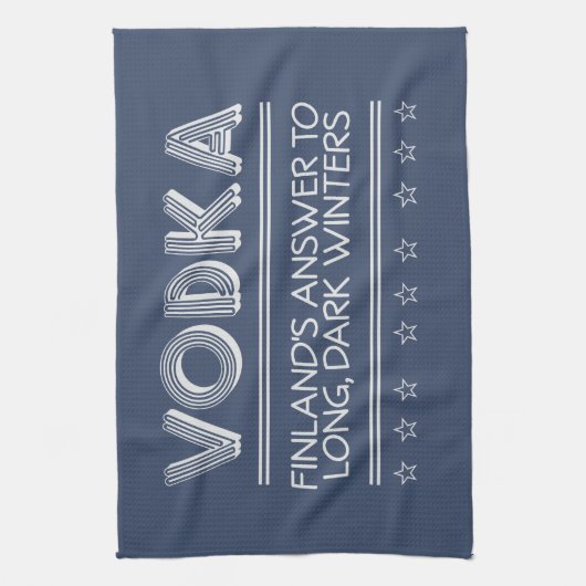 VODKA aangepaste kleur handdoeken (Verticaal)