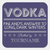 VODKA aangepaste kleuren stickers (Voorkant)