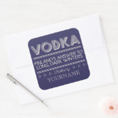 VODKA aangepaste kleuren stickers (Envelop)