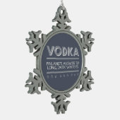VODKA aangepaste kleursiernamen Tin Sneeuwvlok Ornament (Links)