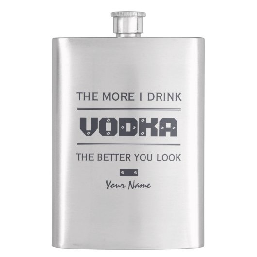 VODKA aangepaste monogram fles Flacon (Voorkant)