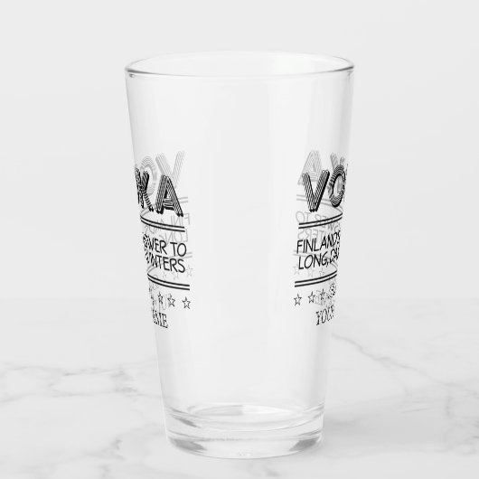 VODKA-aangepaste naam Glas (Links)