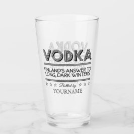 VODKA-aangepaste naam Glas