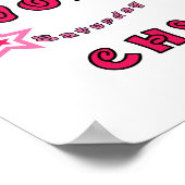 VODKA CHICK GIRLY PINK STARS GRAPHICS LOGO MOTTO A POSTER (Hoek)