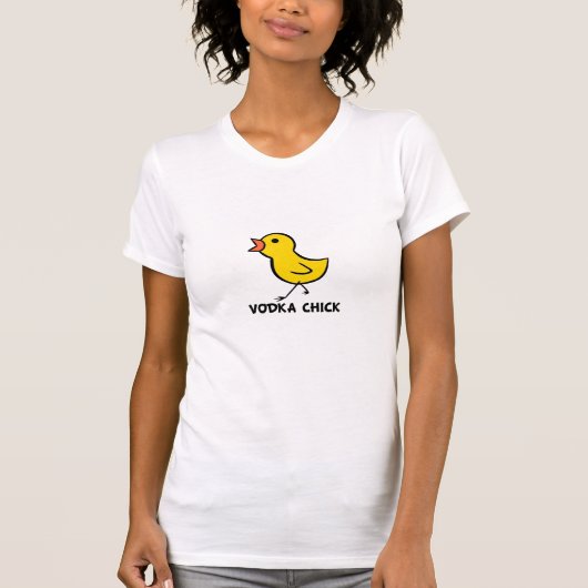 Vodka Chick T-Shirt (Voorkant)