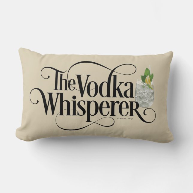 Vodka Fluisteraar Lendekussen Kussen (Voorkant)