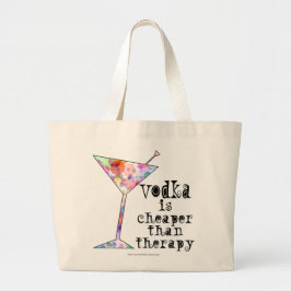 VODKA IS CHEAPER DAN THERAPY COCKTAIL TAS