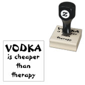 VODKA IS GOEDKOPER DAN THERAPIE RUBBERSTEMPEL (Gestempeld)