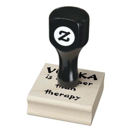 VODKA IS GOEDKOPER DAN THERAPIE RUBBERSTEMPEL (Stempel)