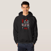 Vodka Is My Valentine Funny Valentine's Day Drinki Hoodie (Voorkant volledig)