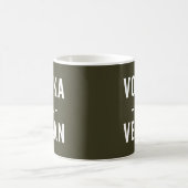 Vodka is Vegan Funny Quote Koffiemok (Center)