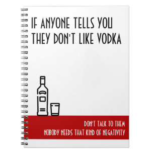 Vodka Lover's Standard Red Birthday Notitieboek
