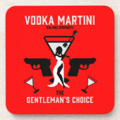 Vodka Martini Drink Gift Bier Onderzetter (Voorkant)
