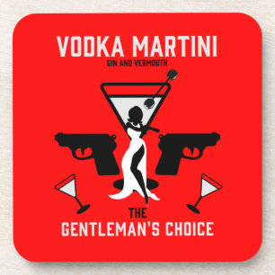Vodka Martini Drink Gift Bier Onderzetter