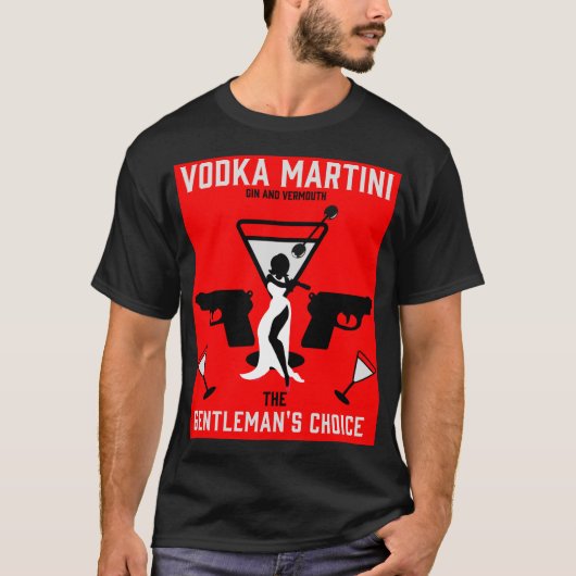 Vodka Martini Drink Gift T-shirt (Voorkant)