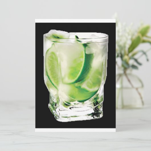 Vodka Party Invitation Kaart (Staand voorkant)