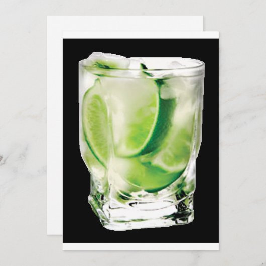 Vodka Party Invitation Kaart (Voorkant / Achterkant)