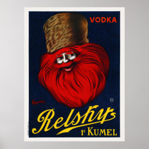 Vodka Relskys Frankrijk 1911  Poster