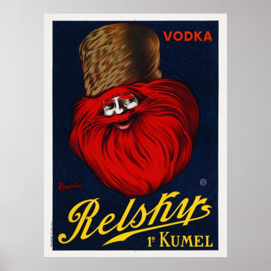 Vodka Relskys Frankrijk 1911  Poster (Voorkant)