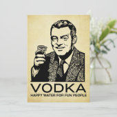 Vodka Uitnodiging (Staand voorkant)