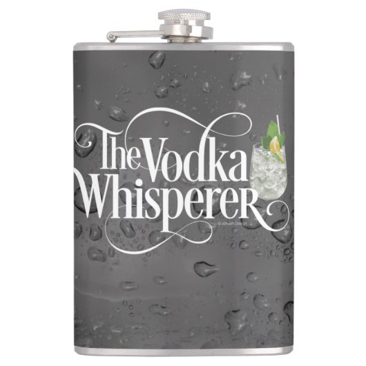 Vodka Whisperer Hip Flask Heupfles (Voorkant)
