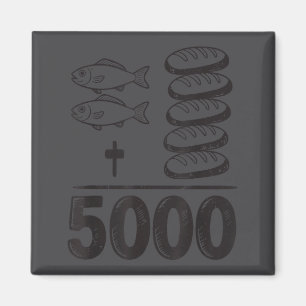 Voed 5000 Wonders Jezus Wiskunde Christelijk Grapp Magneet