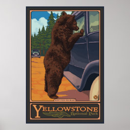 Voed de Beren niet aan - Yellowstone National Park Poster