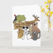 Voed de dieren kaart (Gele Bloem)